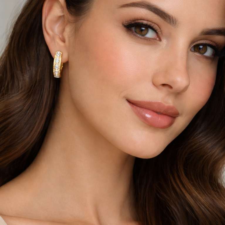 Traditional Gold-Plated Kundan Earrings for Women | Ethnic Bridal & Festive Jewelry