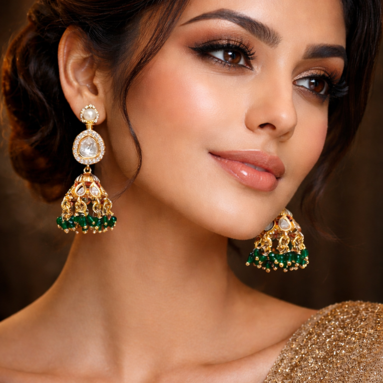 Kundan earrings