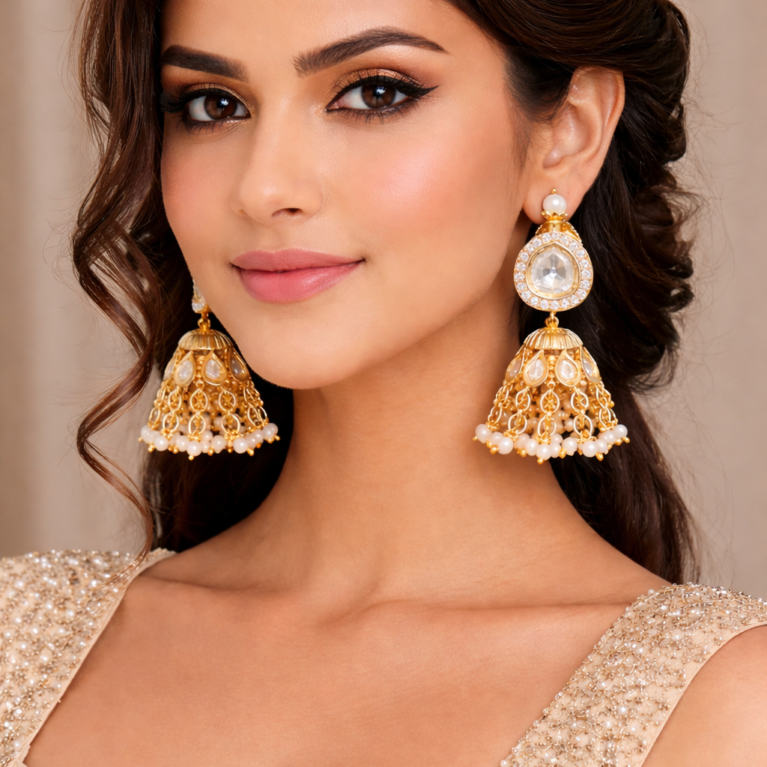 Kundan earrings