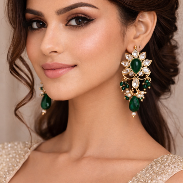 Kundan earring