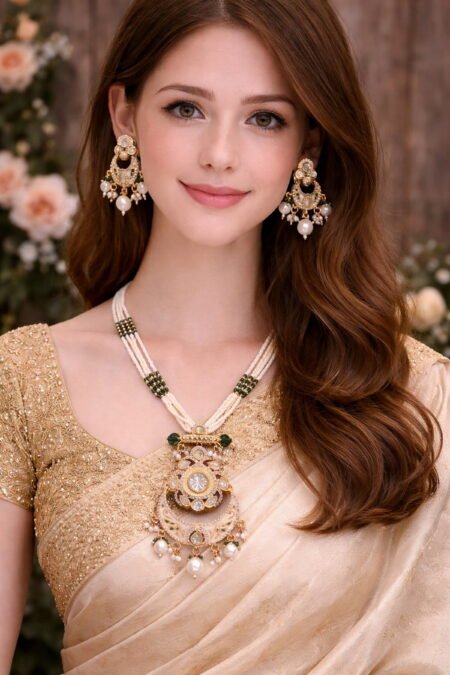 Gold-Plated Kundan Jewellery Set